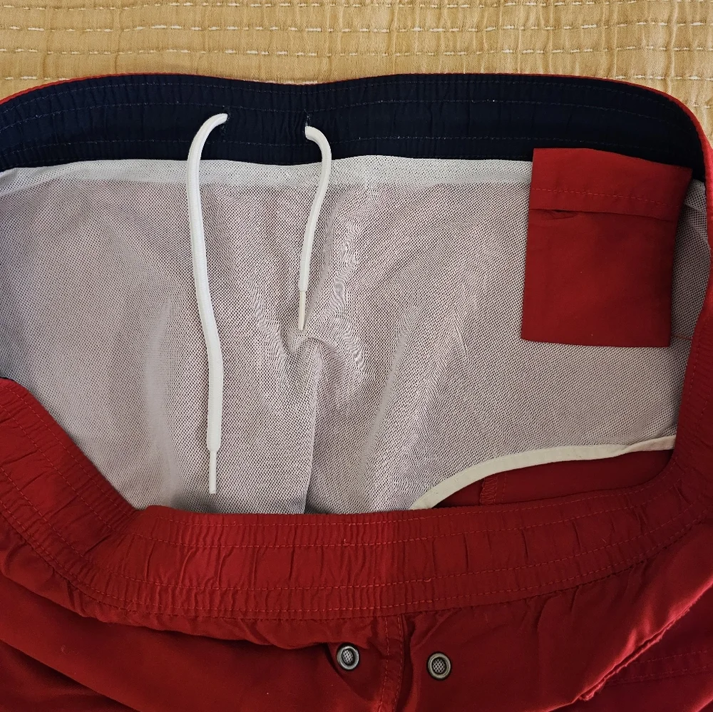 Polo Ralph Lauren Red‎ Men's Swim Trunk XXL Preppy Resortwear Beach Classic